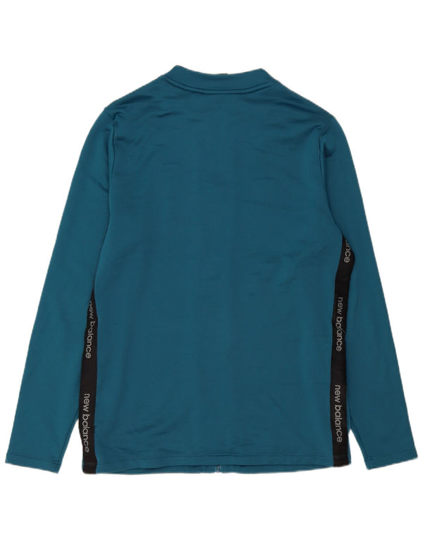 New Balance Mens Athletic Club Bilbao Treino Top Jaqueta Grande Azul