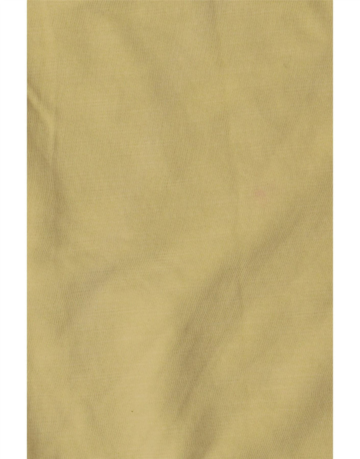 Suéter feminino Marks & Spencer Reino Unido 14 grande algodão amarelo
