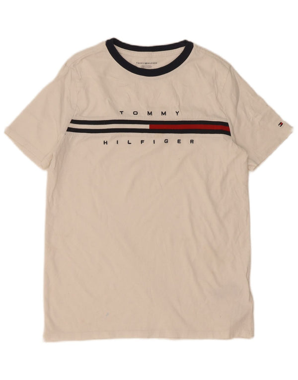 Camiseta Tommy Hilfiger Boys Graphic 15-16 Anos XL Algodão Branco