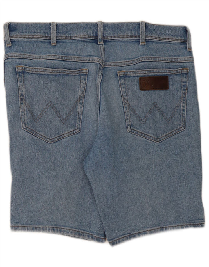 Shorts jeans Wrangler feminino Texas W34 grande algodão azul