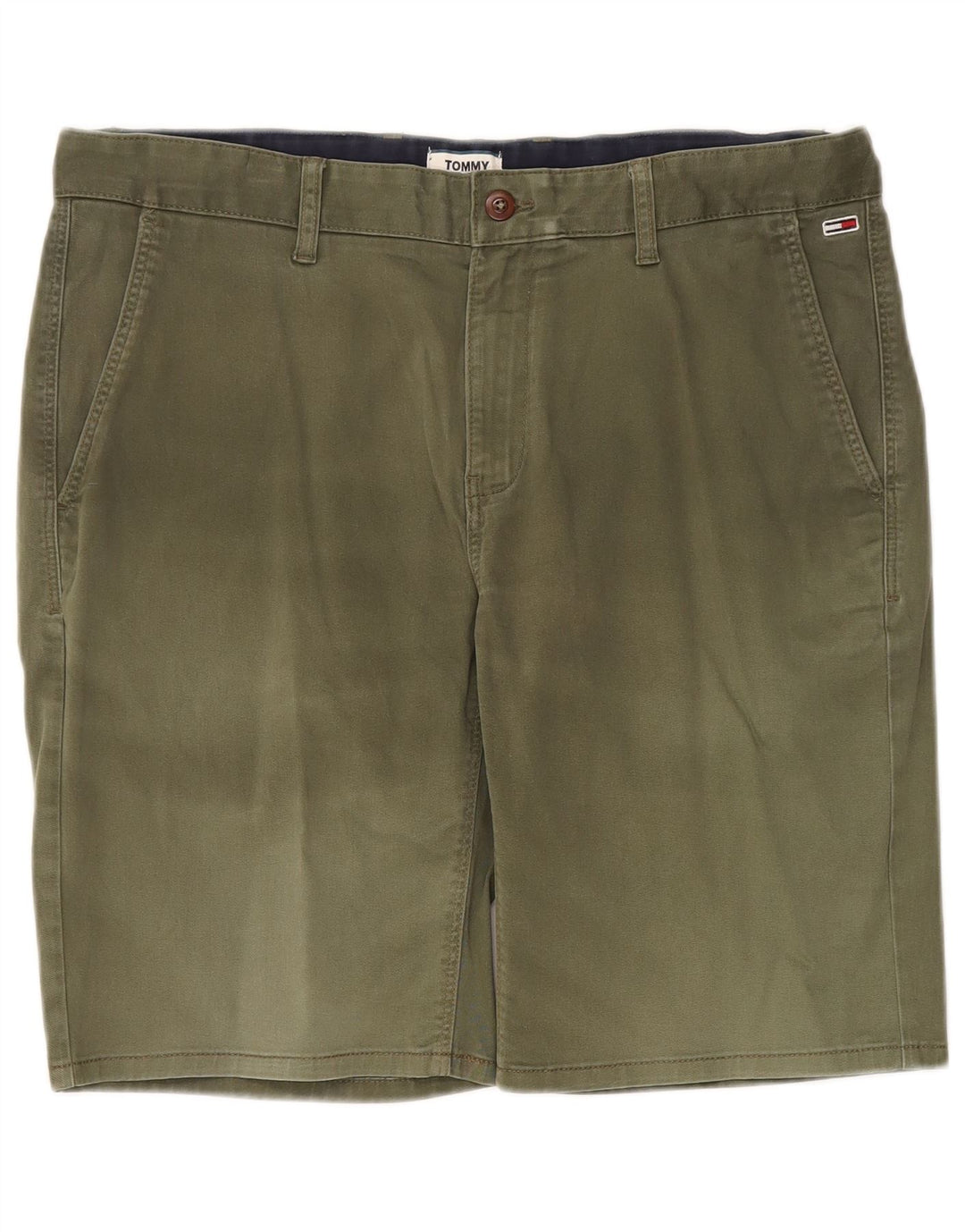 Tommy Hilfiger Mens Chino Shorts W36 Grande Algodão Cáqui