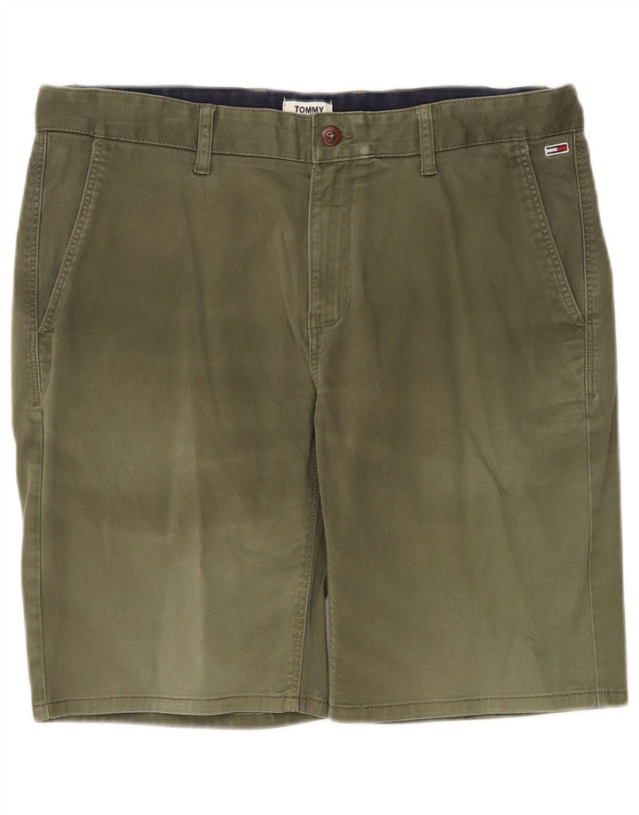 Tommy Hilfiger Mens Chino Shorts W36 Grande Algodão Cáqui