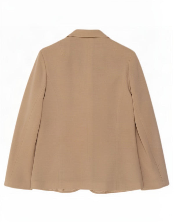 Jaqueta Blazer Feminina Vintage com 3 Botões EU 38 Acrílico Bege Médio