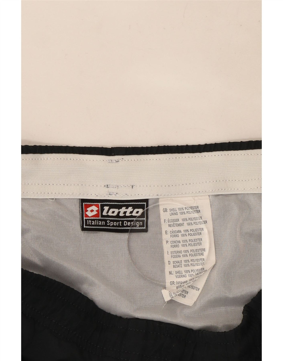 Shorts esportivos masculinos Lotto grande poliéster colorblock azul marinho