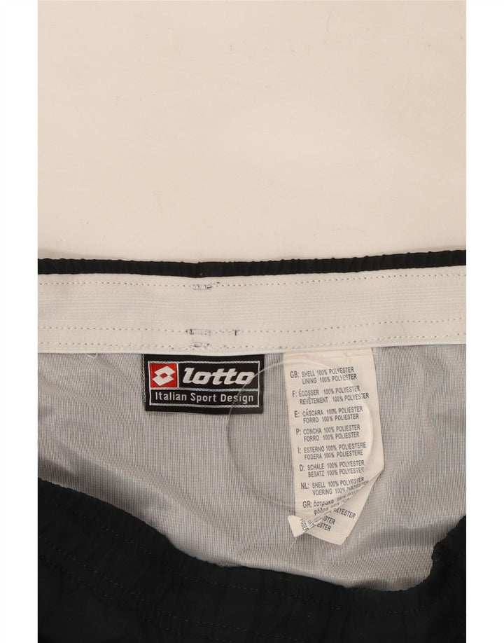 Shorts esportivos masculinos Lotto grande poliéster colorblock azul marinho
