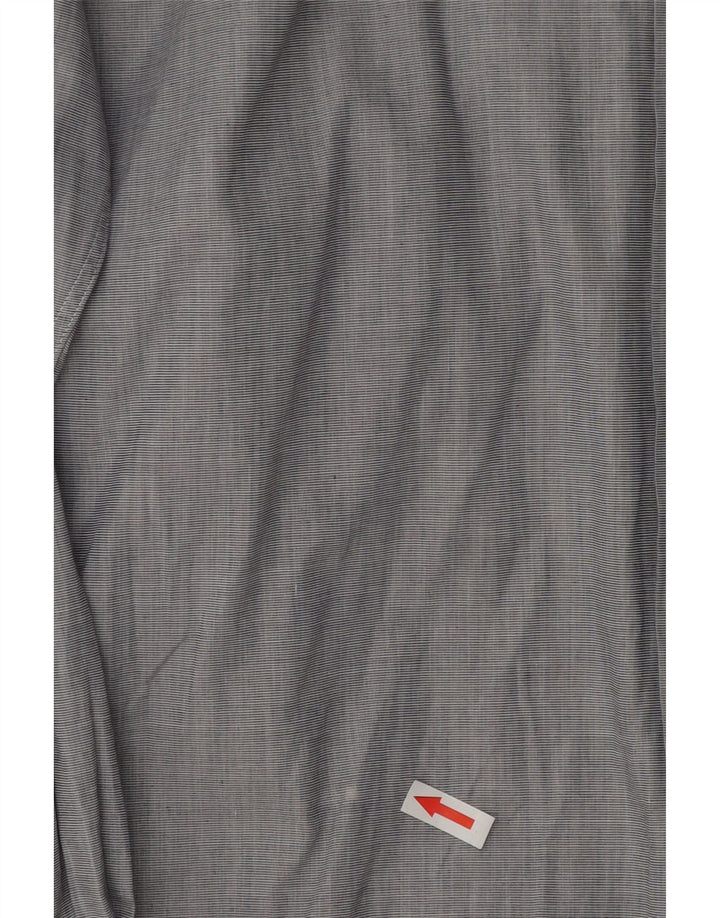 Camisa masculina Kenzo tamanho 39 15 1/2 algodão cinza médio