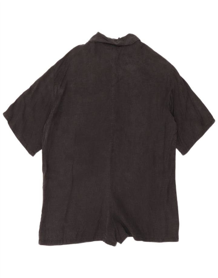 Zara Womens Playsuit Oversized UK 10 Pequeno Preto