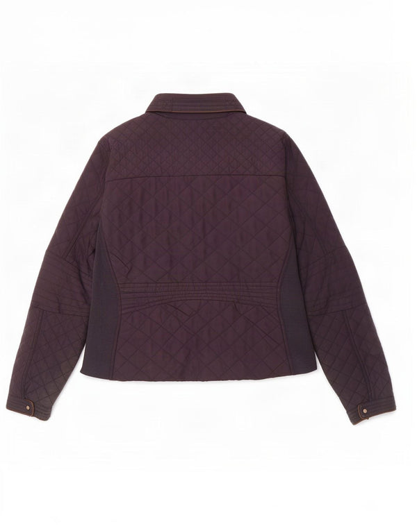 Jaqueta acolchoada feminina Zara UK 18 XL azul marinho