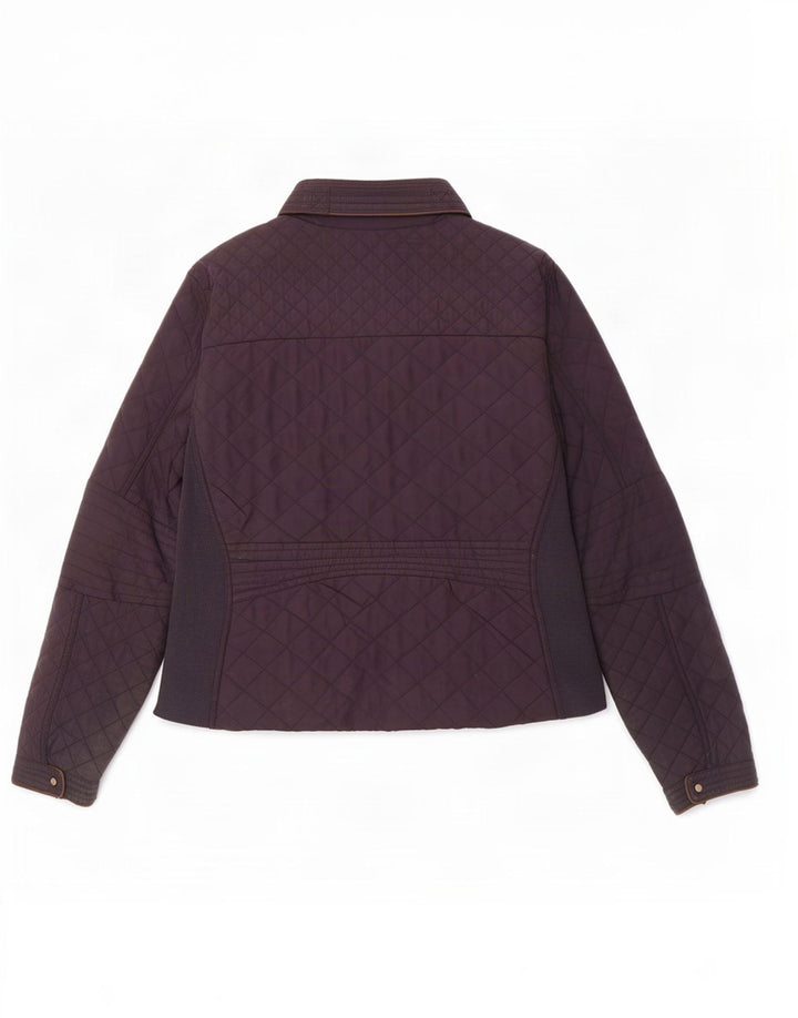 Jaqueta acolchoada feminina Zara UK 18 XL azul marinho