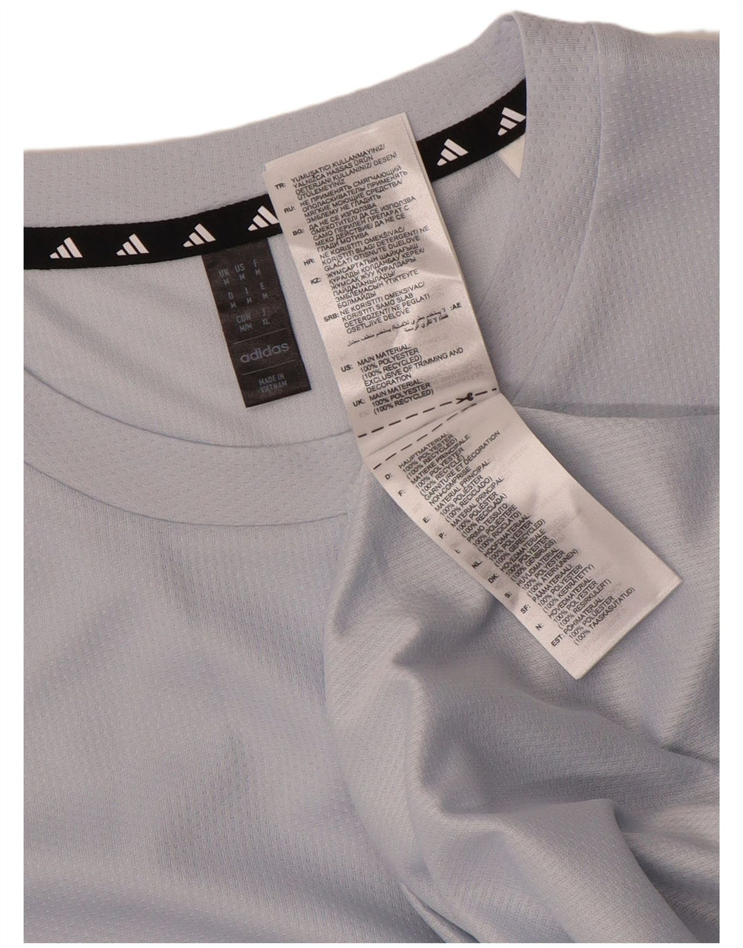 Adidas Mens Camiseta Top Cinza Médio Poliéster