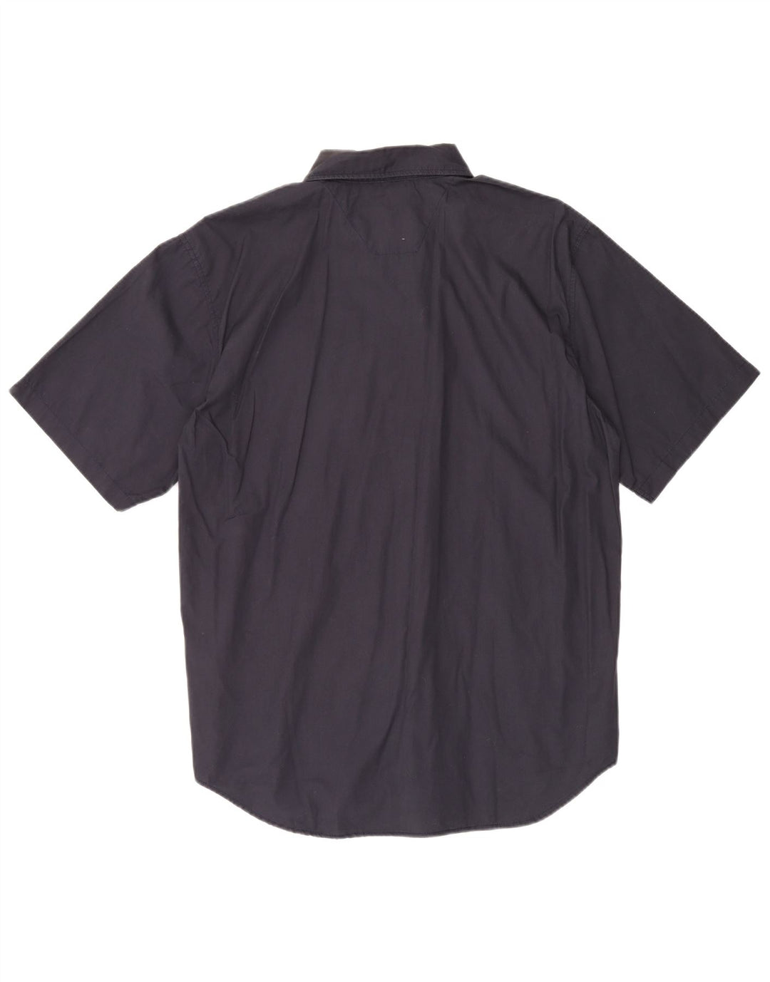 Camisa Wrangler masculina de manga curta 2XL algodão azul marinho
