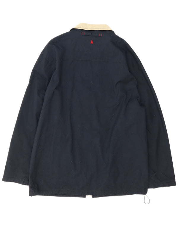 Jaqueta de chuva masculina Musto Reino Unido 40 grande nylon azul marinho