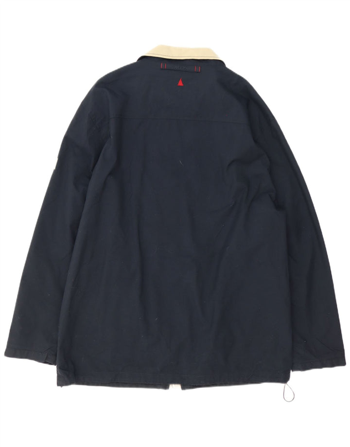 Jaqueta de chuva masculina Musto Reino Unido 40 grande nylon azul marinho