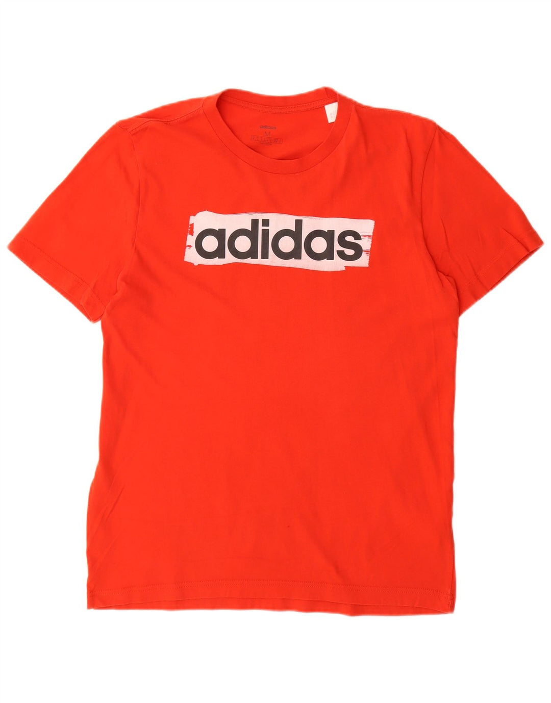 ADIDAS Mens Graphic T-Shirt Top Médio Algodão Vermelho