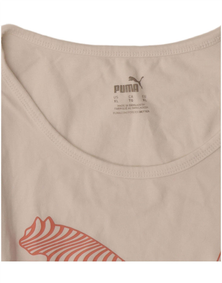 Colete gráfico feminino Puma UK 18 XL branco