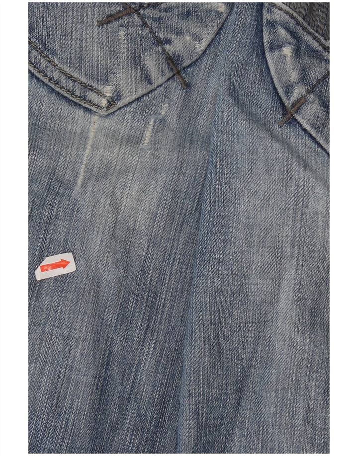Gas Womens Straight Jeans W30 L31 Azul Algodão