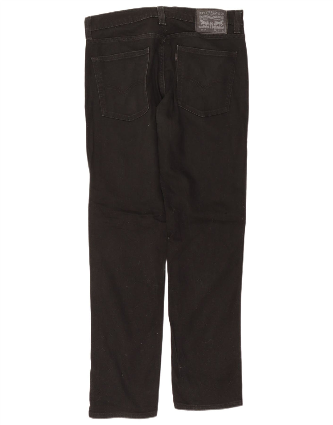 Levi's Masculino 511 Slim Jeans W32 L32 Algodão Preto