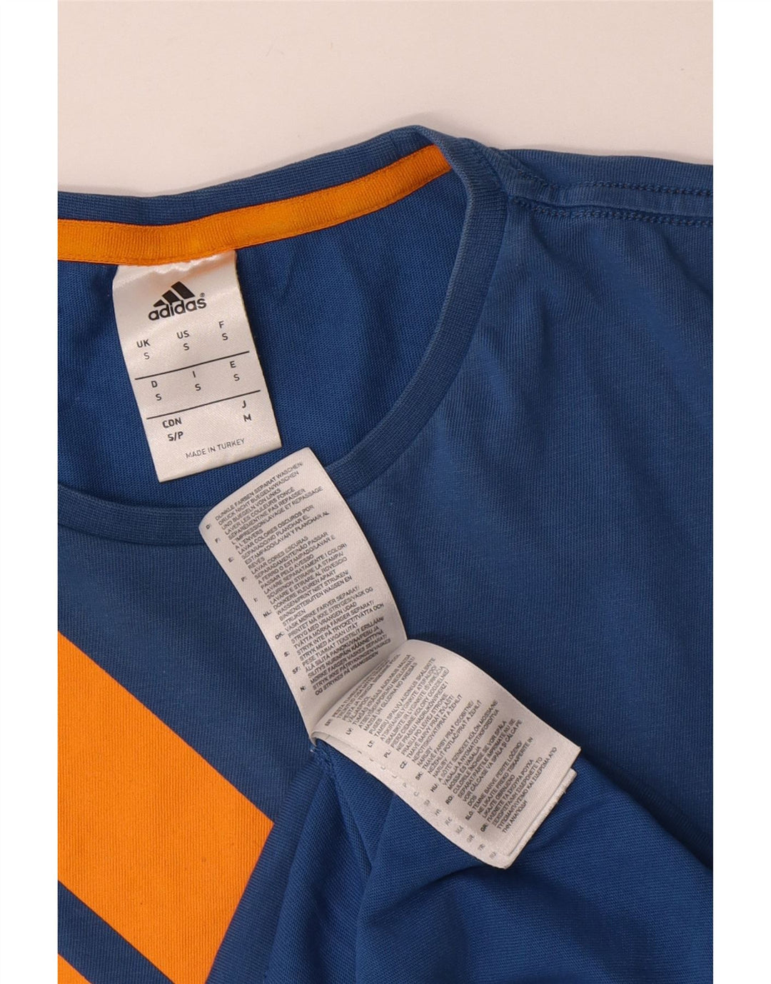 Camiseta Adidas Masculina Graphic Top Pequeno Algodão Azul