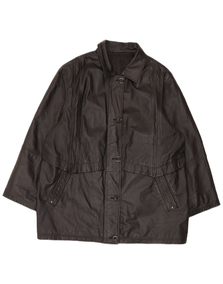 Jaqueta de couro masculina Canda IT 52 XL couro preto