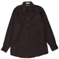 Camisa masculina Calvin Klein tamanho 15 1/2 algodão preto médio