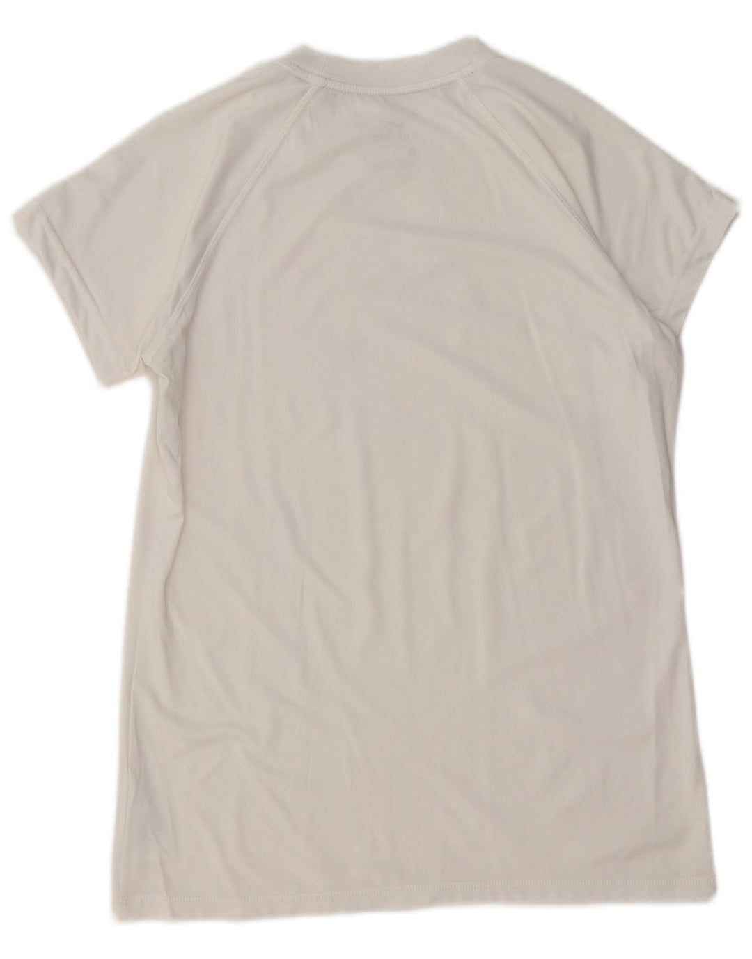 Camiseta feminina Nike Dri Fit Graphic UK 12 Médio Poliéster Branco