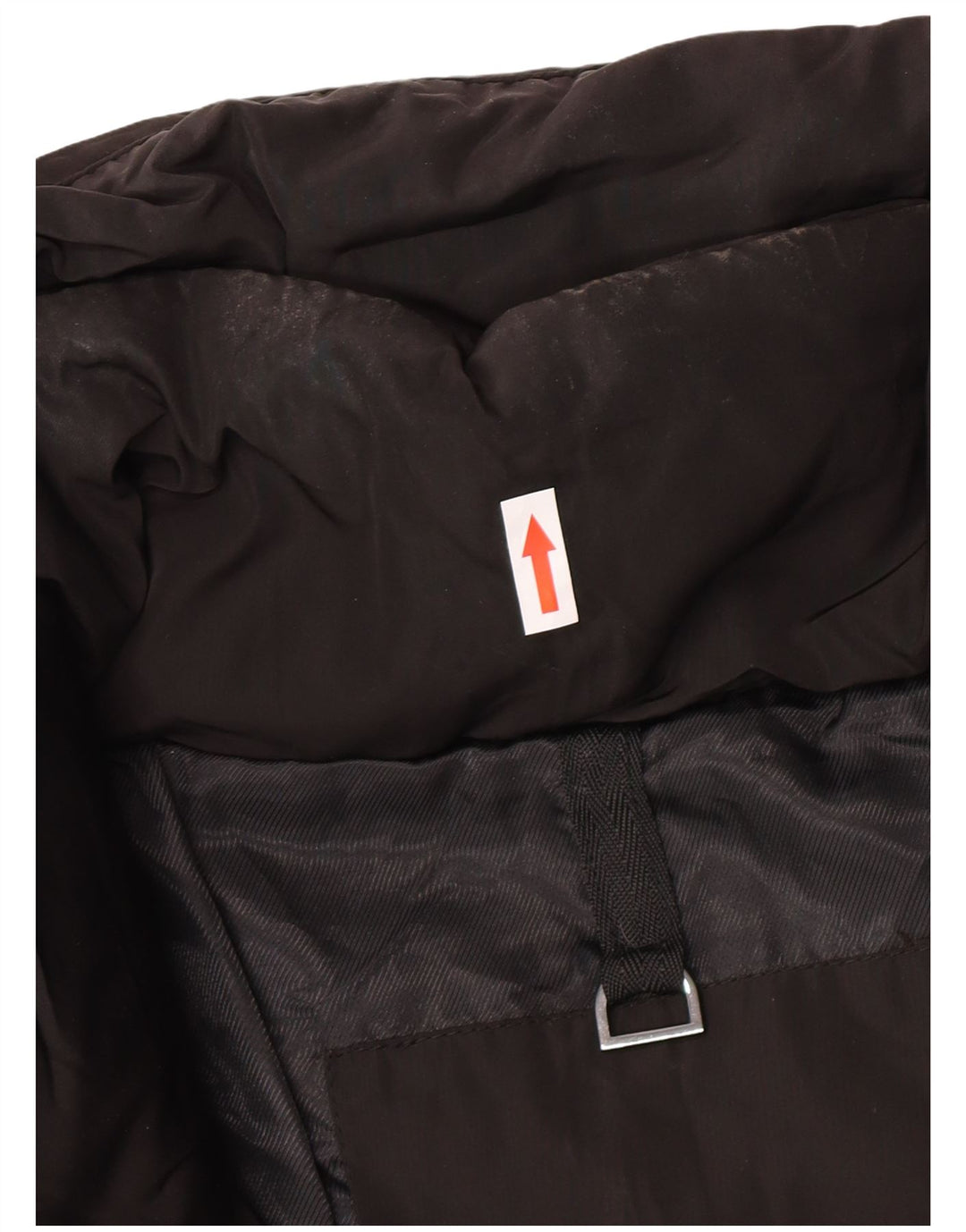 Casaco acolchoado feminino Zara UK 14 poliéster preto médio
