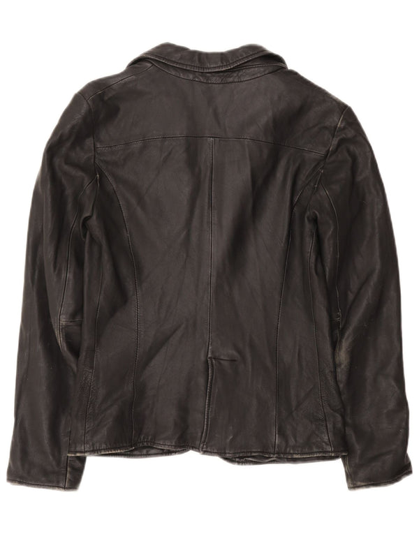 Jaqueta blazer feminina Calvin Klein de 1 botão Reino Unido 12 médio preto clássico