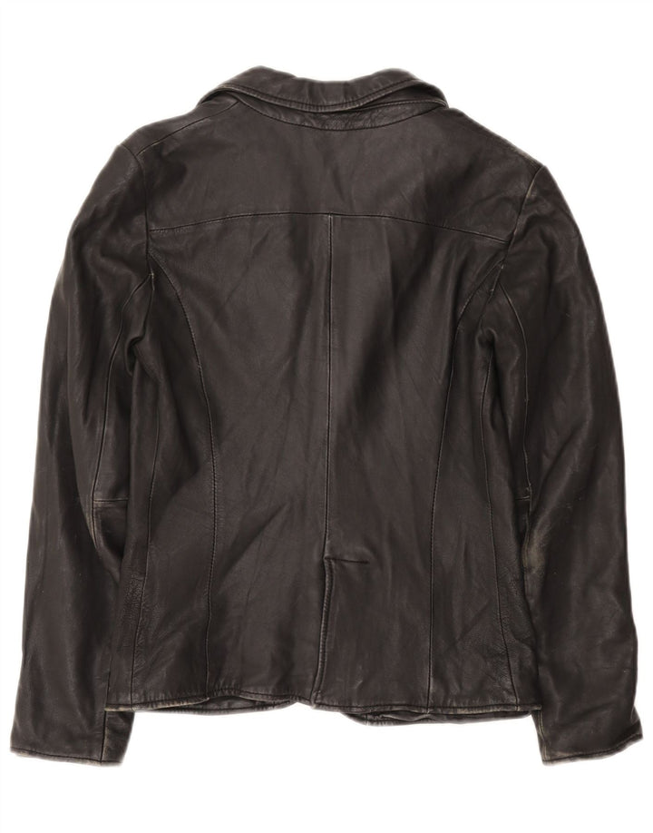 Jaqueta blazer feminina Calvin Klein de 1 botão Reino Unido 12 médio preto clássico