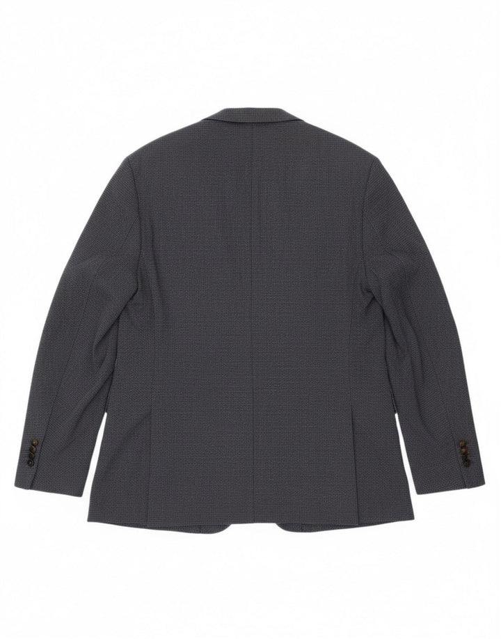 Jaqueta blazer masculina Massimo Dutti com 2 botões EU 58 2XL algodão azul marinho