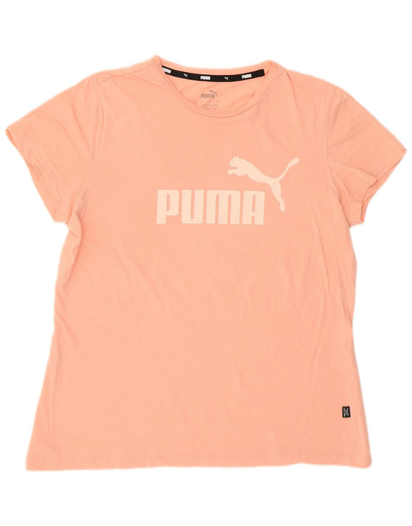 Puma Camiseta Feminina Graphic Top UK 14 Médio Rosa
