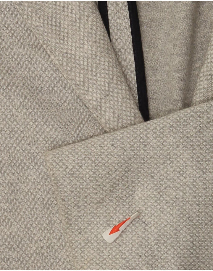 Jaqueta Blazer Masculina Massimo Dutti com 2 Botões EU 56 XL Cinza Argyle/Diamante
