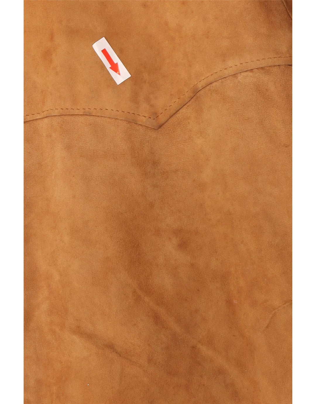 Jaqueta bomber masculina vintage de camurça UK 38 marrom médio