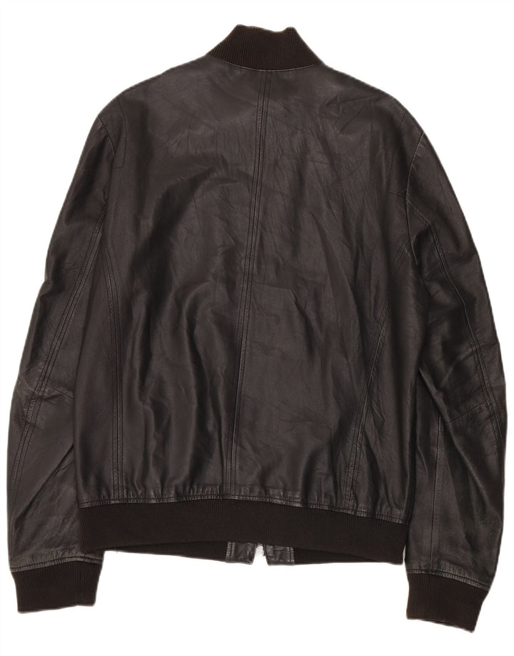 Jaqueta de couro masculina Zen IT 54 XL couro preto