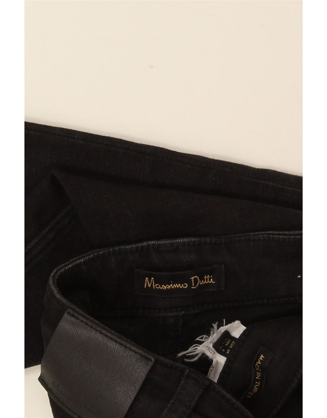 Jeans feminino Massimo Dutti Bootcut EU 38 pequeno W28 L32 preto