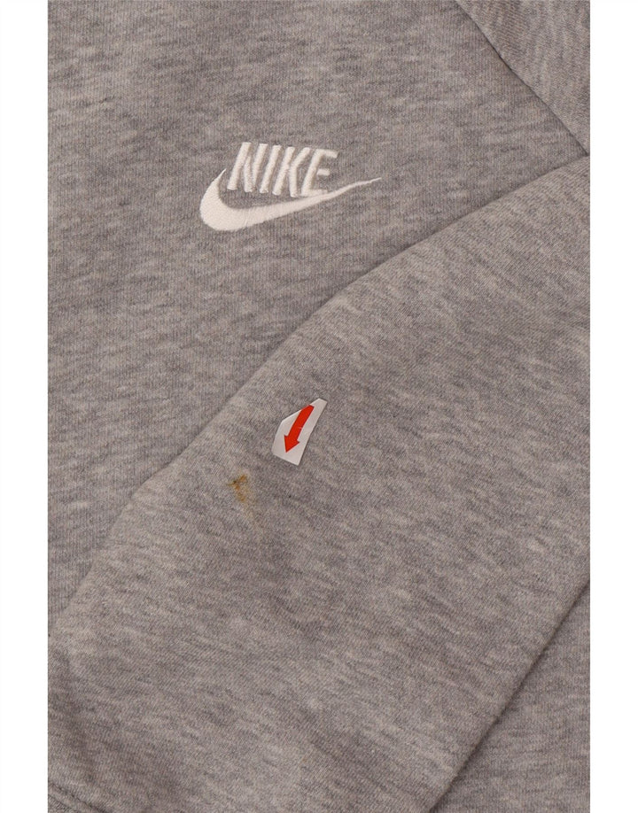 Moletom feminino Nike Jumper UK 14 médio cinza algodão