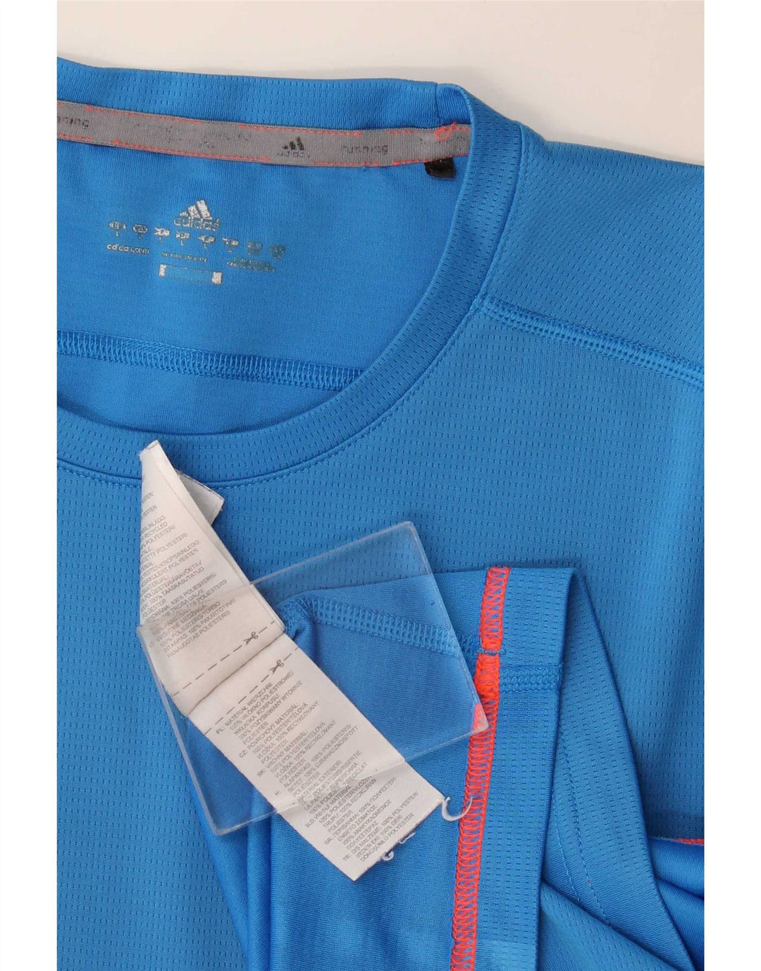Camiseta masculina Adidas grande poliéster azul