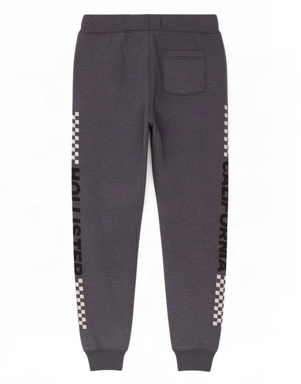 Calça de treino masculina Hollister joggers pequeno W28 L29 azul manchado