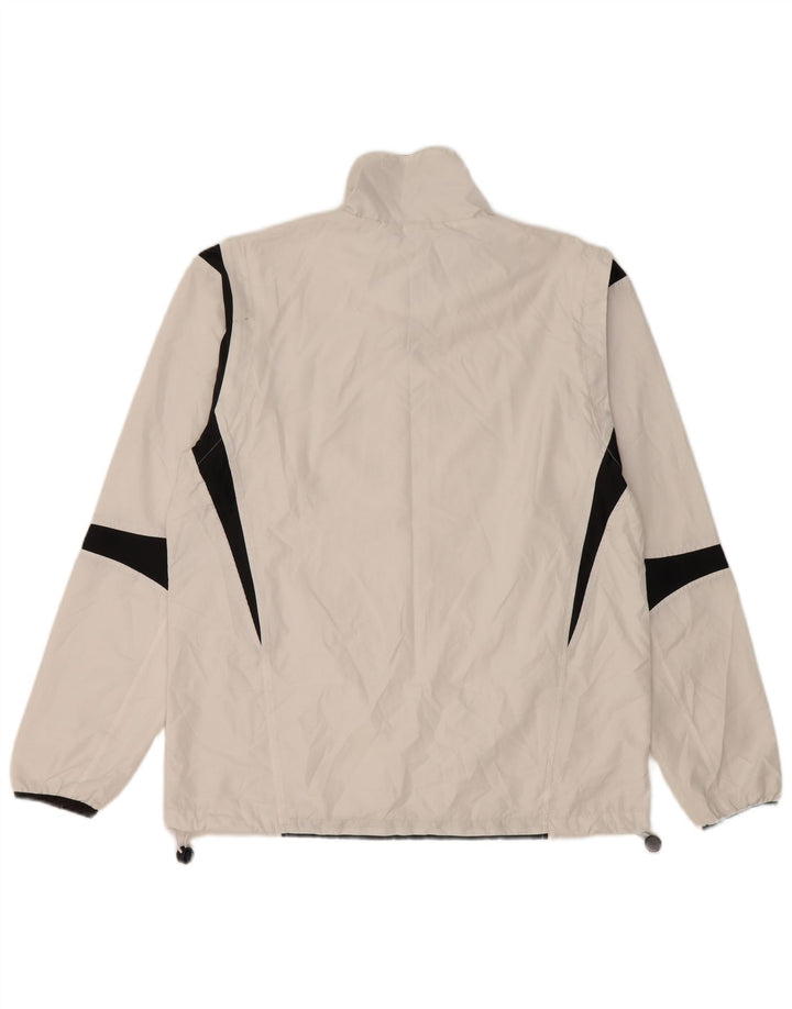 Asics Mens Tracksuit Top Jacket Médio Branco Colourblock Poliéster