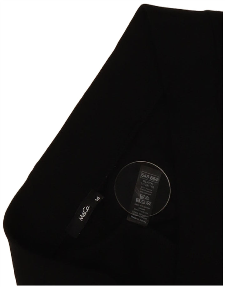 Leggings femininas M&Co UK 14 viscose preta média