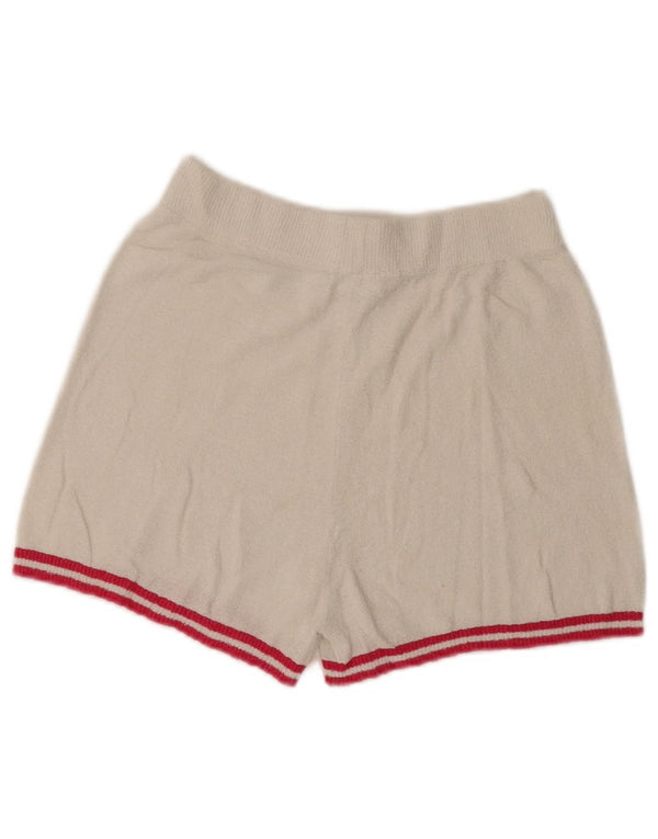 Benetton Meninas Shorts Casual 10-11 Anos XL Listrado Branco Algodão