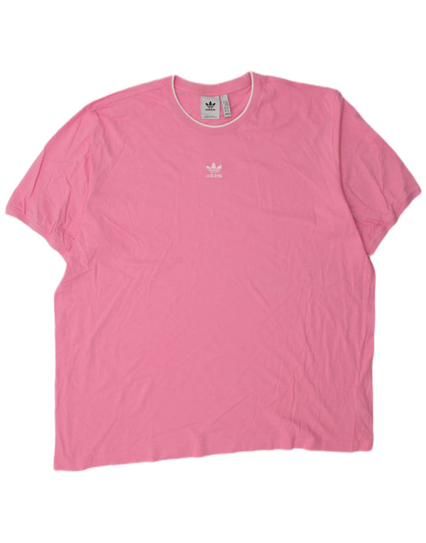 Camiseta masculina Adidas Top 2XL algodão rosa