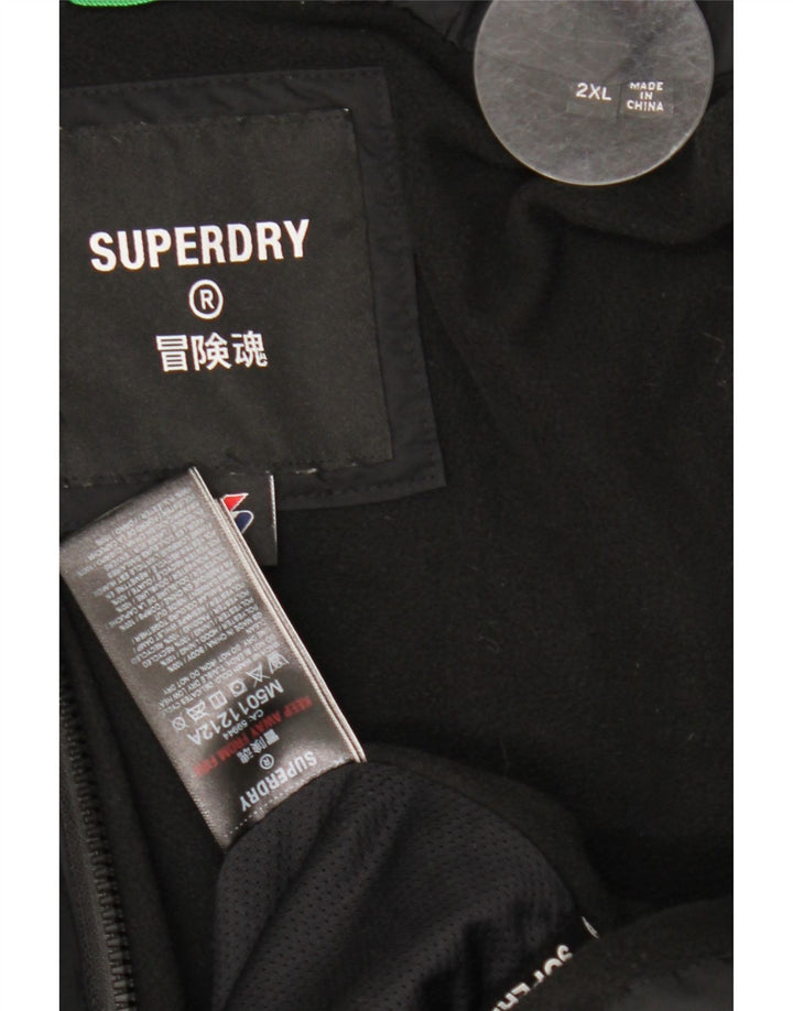 Jaqueta acolchoada masculina Superdry UK 44 2XL poliéster preto