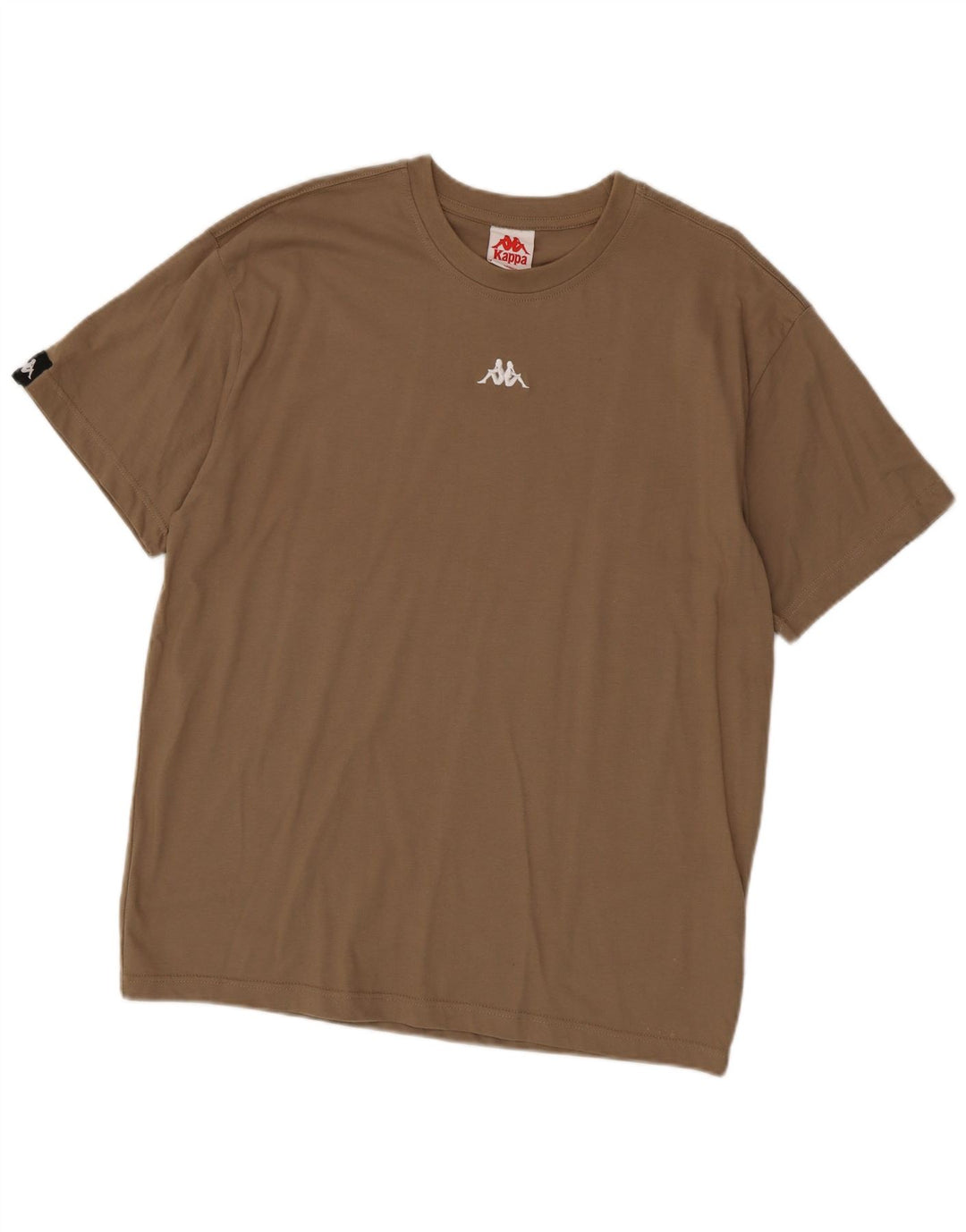 Camiseta masculina Kappa Top grande algodão marrom