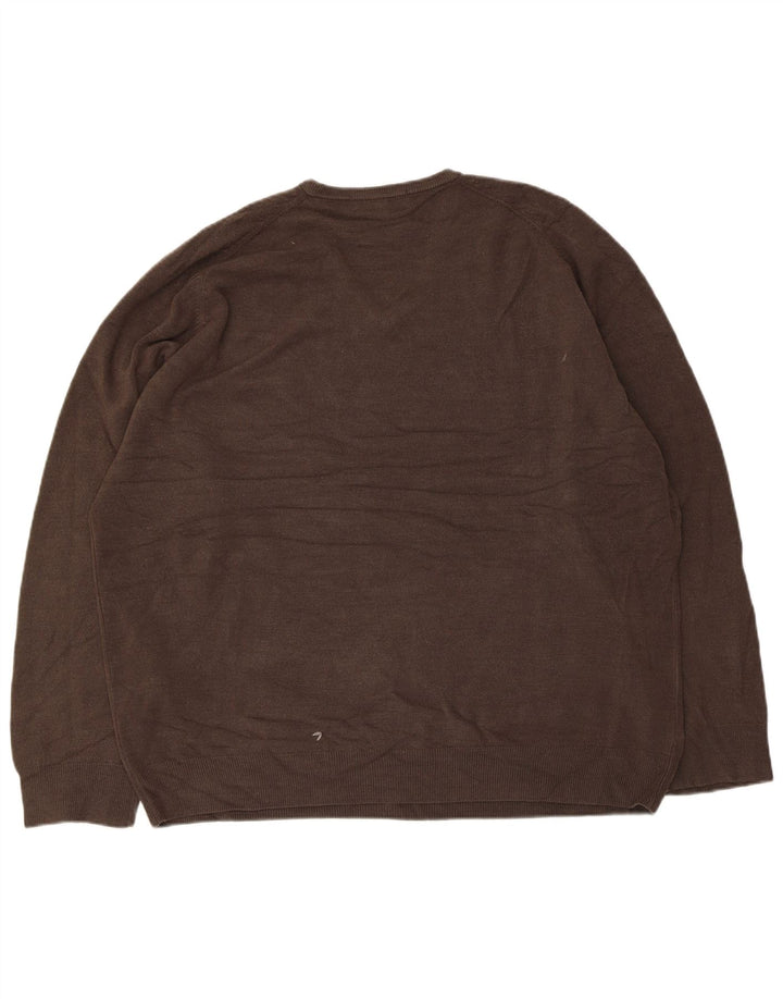 Suéter masculino Marks & Spencer com decote em V 2XL cinza acrílico