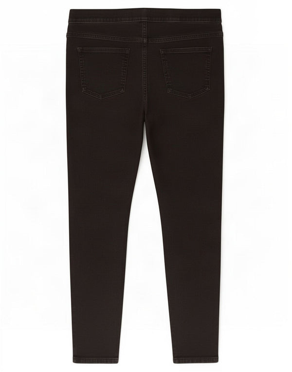 Calça jeans feminina Marks & Spencer UK 16 grande W34 L26 algodão preto