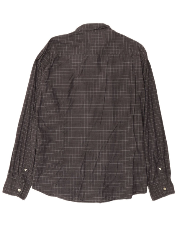 Massimo Dutti Mens Shirt XL Grey Check