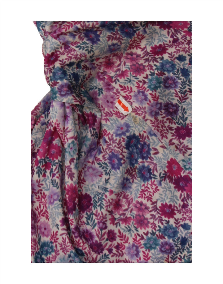 VINTAGE Womens A-Line Dress UK 14 Medium Multicoloured Floral