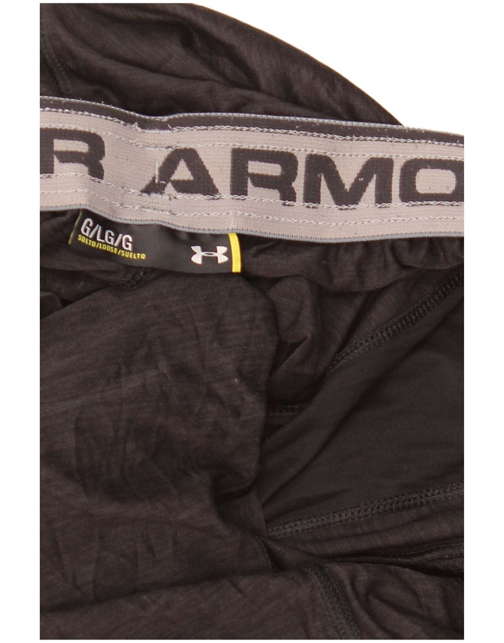 Shorts esportivos masculinos Under Armour grandes pretos manchados