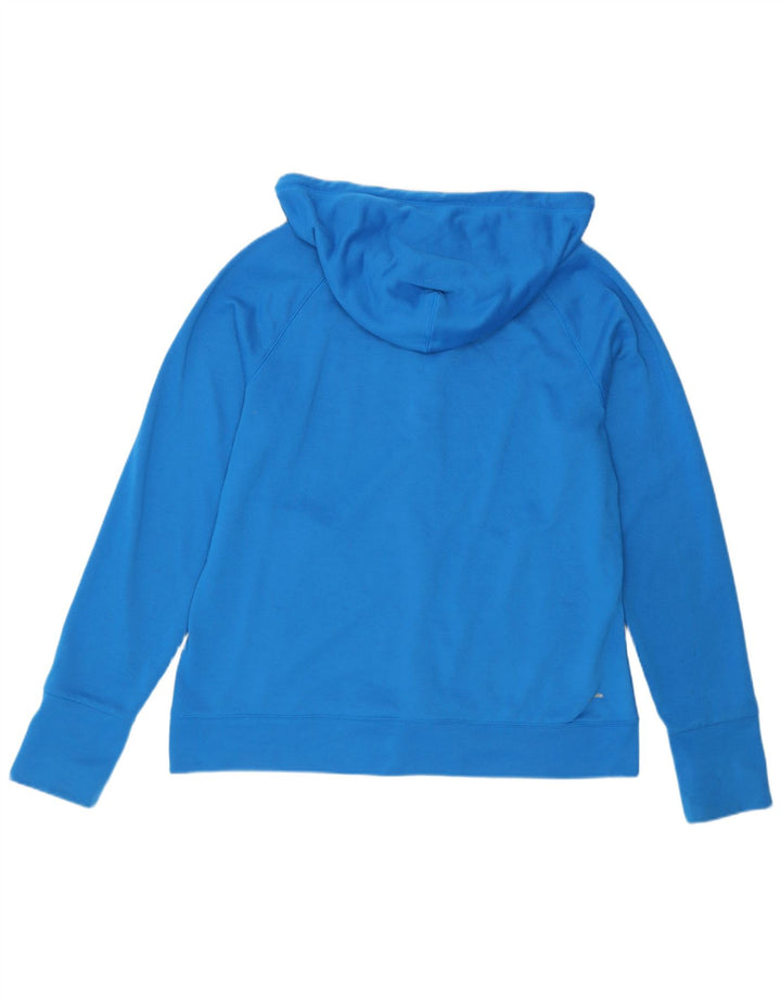 Suéter Adidas Feminino Climalite Zip com Capuz UK 20/22 XL Azul Poliéster