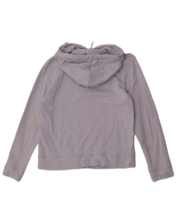 Tommy Hilfiger moletom com capuz oversized feminino Reino Unido 6 XS azul algodão